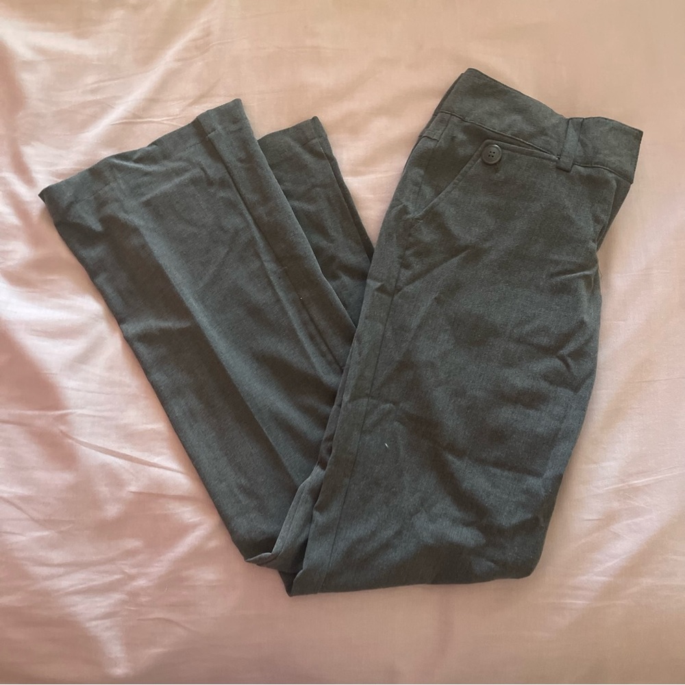 Gray trousers